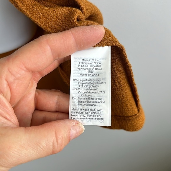 Madewell Texture & Thread Short Sleeve Mini Dress Side Tie Faux Wrap Size S - Picture 16 of 16